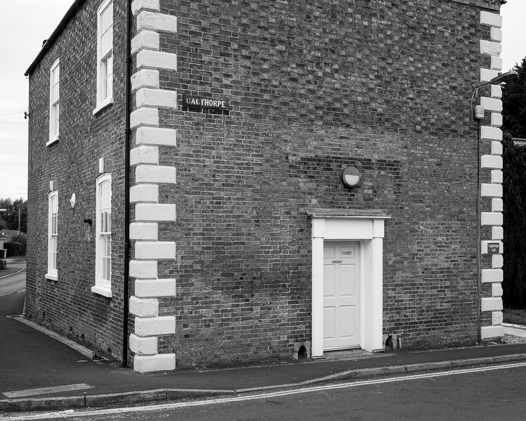 An old plain brick building in Horncastle dating back to the last century.